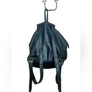 Lucky Brand | Bags | Lucky Brand Boho Leather Black Backpack  display picture 1